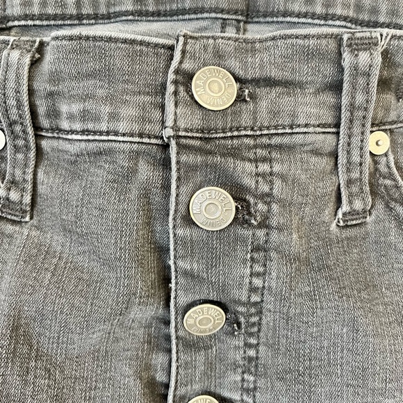 Black Madewell High waisted raw edge ankle Jean - Picture 3 of 5